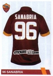 Sticker Arnaldo Antonio Sanabria Ayala - AS Roma 2014-2015 - Erredi Galata Edizioni
