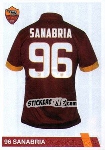 Sticker Arnaldo Antonio Sanabria Ayala - AS Roma 2014-2015 n. 154 - Erredi Galata Edizioni