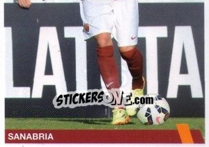 Cromo Arnaldo Antonio Sanabria Ayala (puzzle 2) - AS Roma 2014-2015 - Erredi Galata Edizioni