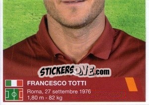 Sticker Francesco Totti (puzzle 2) - AS Roma 2014-2015 - Erredi Galata Edizioni