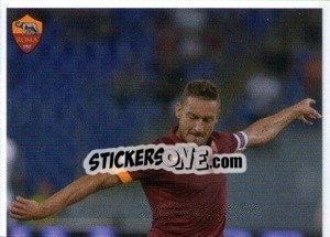 Sticker Francesco Totti (puzzle 1) - AS Roma 2014-2015 n. 160 - Erredi Galata Edizioni