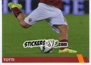 Sticker Francesco Totti (puzzle 2) - AS Roma 2014-2015 n. 161 - Erredi Galata Edizioni