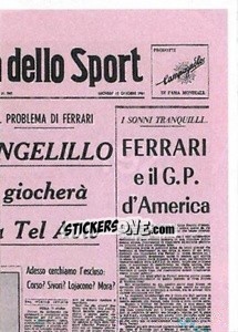 Cromo La Coppa delle Fiere 1961 (puzzle 2) - AS Roma 2014-2015 - Erredi Galata Edizioni