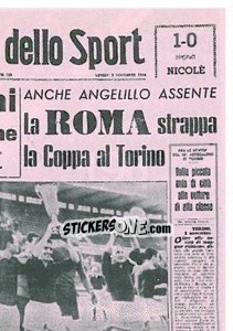 Figurina La Coppa Italia 1964 (puzzle 2) - AS Roma 2014-2015 - Erredi Galata Edizioni