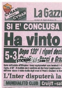 Sticker La Coppa Italia 1981 (puzzle 1) - AS Roma 2014-2015 - Erredi Galata Edizioni