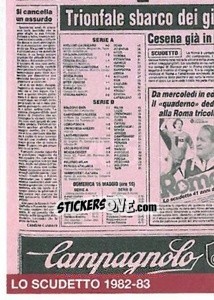 Sticker Lo Scudetto 1982-83 (puzzle 3)