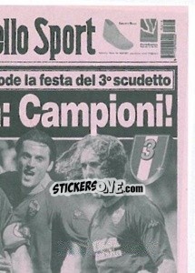 Sticker Lo Scudetto 2000-01 (puzzle 2) - AS Roma 2014-2015 - Erredi Galata Edizioni
