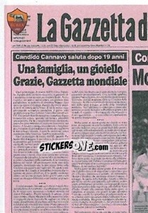 Sticker 8 Marzo 2002 - Cinquina nel Derby (puzzle 1) - AS Roma 2014-2015 - Erredi Galata Edizioni