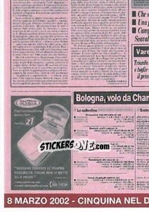 Cromo 8 Marzo 2002 - Cinquina nel Derby (puzzle 3) - AS Roma 2014-2015 - Erredi Galata Edizioni