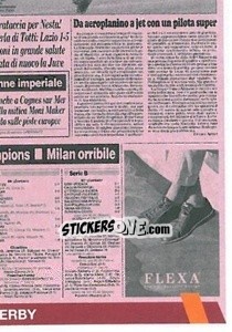 Sticker 8 Marzo 2002 - Cinquina nel Derby (puzzle 4) - AS Roma 2014-2015 - Erredi Galata Edizioni