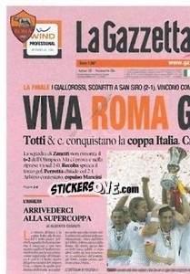 Sticker La Coppa Italia 2007 (puzzle 1) - AS Roma 2014-2015 - Erredi Galata Edizioni