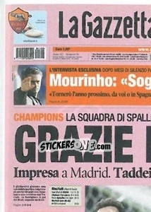 Sticker 10 Marzo 2008 - Espugnato il Bernabeu (puzzle 1) - AS Roma 2014-2015 - Erredi Galata Edizioni