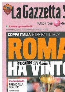 Sticker La Coppa Italia 2008 (puzzle 1) - AS Roma 2014-2015 - Erredi Galata Edizioni