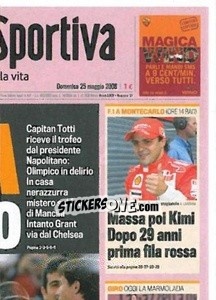 Sticker La Coppa Italia 2008 (puzzle 2) - AS Roma 2014-2015 - Erredi Galata Edizioni