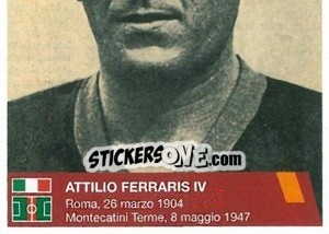 Sticker Attilio Ferraris IV (puzzle 2) - AS Roma 2014-2015 n. 232 - Erredi Galata Edizioni