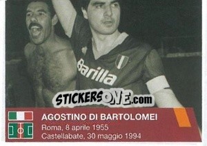 Sticker Agostino Di Bartolomei (puzzle 2) - AS Roma 2014-2015 - Erredi Galata Edizioni