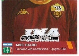 Sticker Abel Balbo (puzzle 2) - AS Roma 2014-2015 - Erredi Galata Edizioni