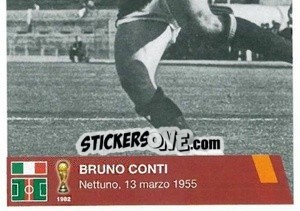 Cromo Bruno Conti (puzzle 2) - AS Roma 2014-2015 - Erredi Galata Edizioni