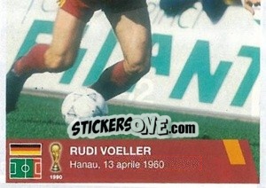 Cromo Rudi Voeller (puzzle 2) - AS Roma 2014-2015 - Erredi Galata Edizioni