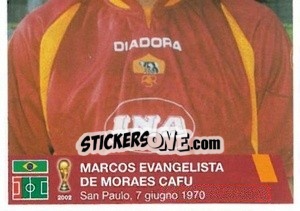 Cromo Marcos Evangelista de Moraes Cafu (puzzle 2) - AS Roma 2014-2015 - Erredi Galata Edizioni