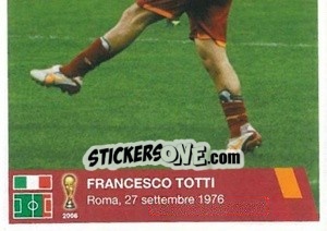 Cromo Francesco Totti (puzzle 2) - AS Roma 2014-2015 - Erredi Galata Edizioni