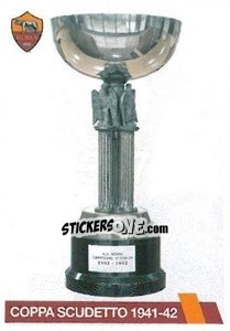 Sticker Coppa Scudetto 1941-42 - AS Roma 2014-2015 - Erredi Galata Edizioni