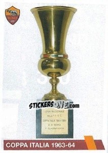 Figurina Coppa Italia 1963-64 - AS Roma 2014-2015 - Erredi Galata Edizioni