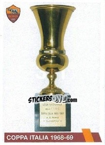 Sticker Coppa Italia 1968-69 - AS Roma 2014-2015 - Erredi Galata Edizioni
