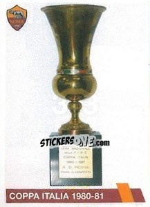 Sticker Coppa Italia 1980-81 - AS Roma 2014-2015 - Erredi Galata Edizioni