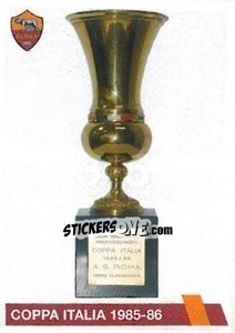 Sticker Coppa Italia 1985-86 - AS Roma 2014-2015 - Erredi Galata Edizioni