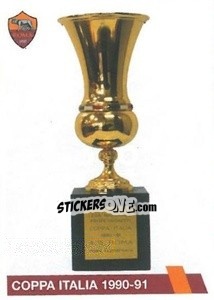 Sticker Coppa Italia 1990-91 - AS Roma 2014-2015 - Erredi Galata Edizioni