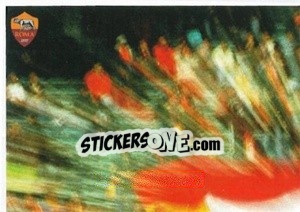 Sticker Esplosione Gialla e Rossa (puzzle 1) - AS Roma 2014-2015 n. 347 - Erredi Galata Edizioni