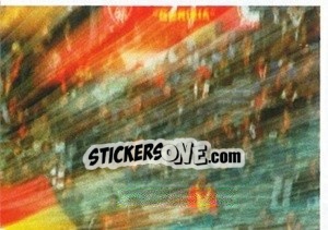 Sticker Esplosione Gialla e Rossa (puzzle 3) - AS Roma 2014-2015 n. 349 - Erredi Galata Edizioni