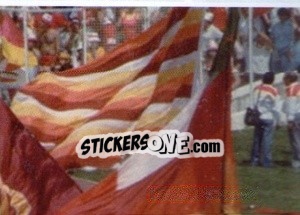Sticker Tripudio Giallorosso (puzzle 3) - AS Roma 2014-2015 n. 385 - Erredi Galata Edizioni