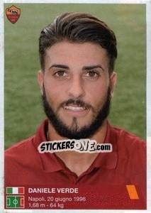 Sticker Daniele Verde - AS Roma 2014-2015 n. A3 - Erredi Galata Edizioni