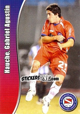 Cromo Hauche, Gabriel Agustín - Apertura 2008 - Panini