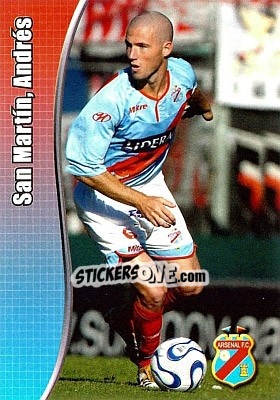 Sticker San Martín, Andrés - Apertura 2008 n. K8 - Panini