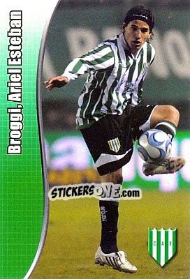 Cromo Broggi, Ariel Esteban - Apertura 2008 - Panini