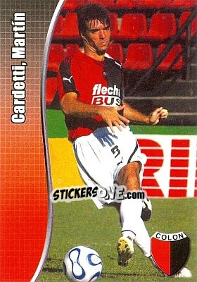 Cromo Cardetti, Martín - Apertura 2008 - Panini