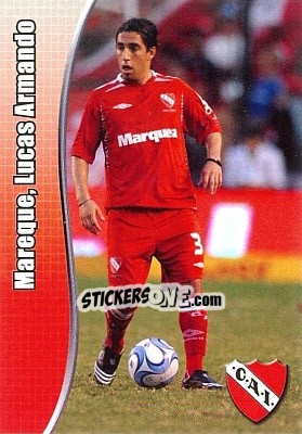 Sticker Mareque, Lucas Armando - Apertura 2008 n. K55 - Panini