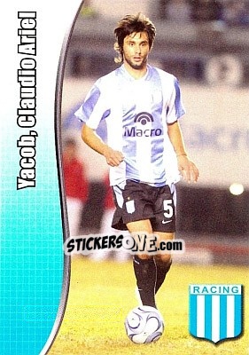 Cromo Yacob, Claudio Ariei - Apertura 2008 - Panini