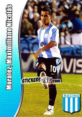 Sticker Moralez, Maximiliano Nicolás - Apertura 2008 n. K77 - Panini