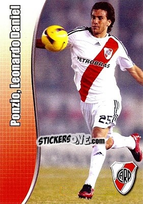 Sticker Ponzio, Leonardo Daniel - Apertura 2008 n. K84 - Panini