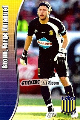 Sticker Broun, Jorge Emanuel - Apertura 2008 n. K88 - Panini