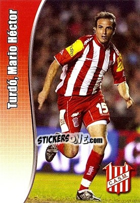 Cromo Turdó, Mario Héctor - Apertura 2008 n. K105 - Panini