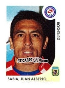 Cromo Sabia Juan Alberto - Apertura 2008 - Panini