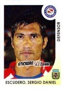 Sticker Escudero Sergio Daniel - Apertura 2008 - Panini