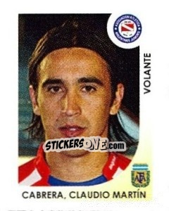 Sticker Cabrera Claudio Martin - Apertura 2008 - Panini
