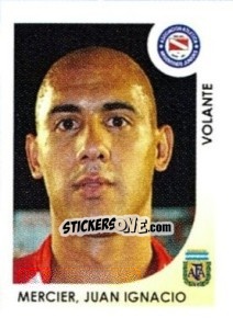 Cromo Mercier Juan Ignacio - Apertura 2008 - Panini