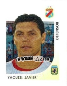 Sticker Yacuzzi Javier - Apertura 2008 - Panini